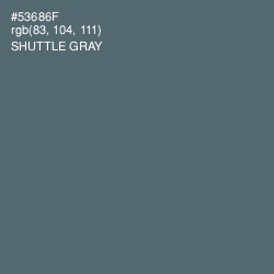 #53686F - Shuttle Gray Color Image